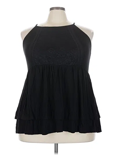 Pre-owned Torrid Sleeveless Blouse In Black