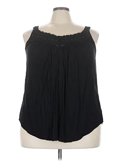 Pre-owned Torrid Sleeveless Blouse In Black