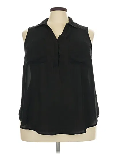 Pre-owned Torrid Sleeveless Blouse In Black