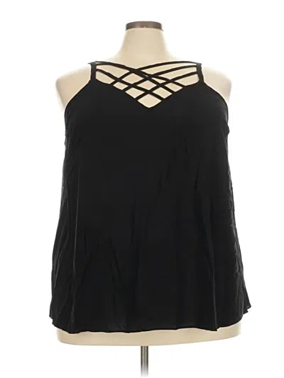 Pre-owned Torrid Sleeveless Blouse In Black
