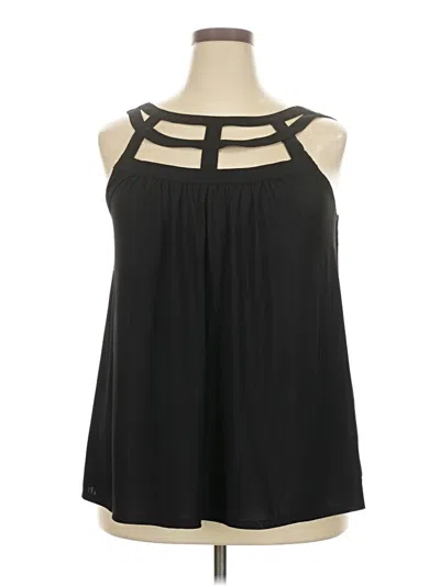 Pre-owned Torrid Sleeveless Blouse In Black