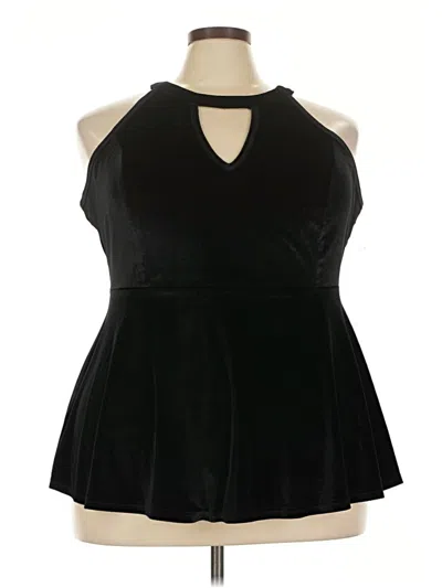 Pre-owned Torrid Sleeveless Blouse In Black