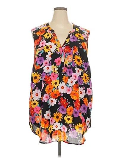 Pre-owned Torrid Sleeveless Blouse In Black