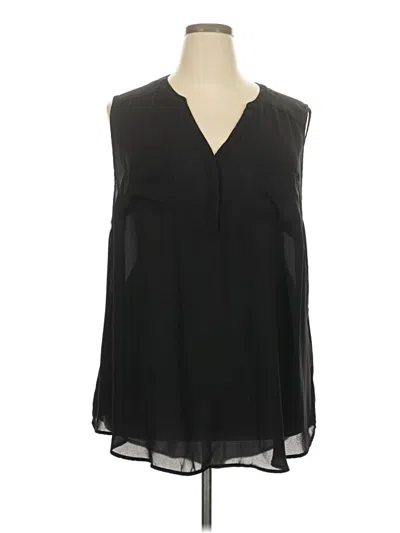 Pre-owned Torrid Sleeveless Blouse In Black
