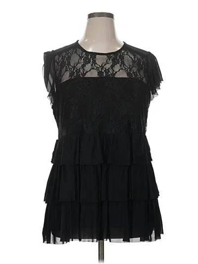 Pre-owned Torrid Sleeveless Blouse In Black