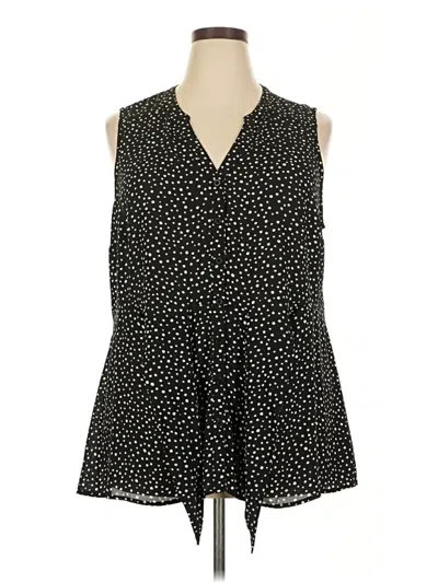Pre-owned Torrid Sleeveless Blouse In Black