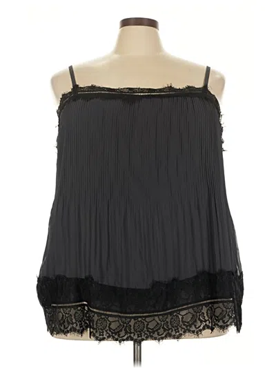 Pre-owned Torrid Sleeveless Blouse In Black