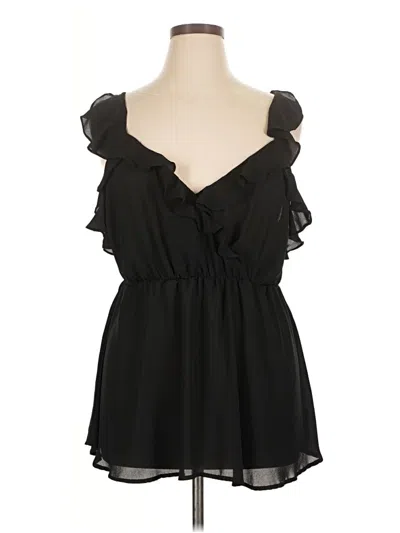 Pre-owned Torrid Sleeveless Blouse In Black