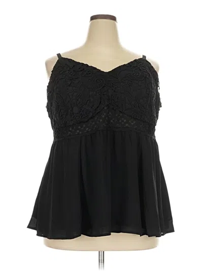 Pre-owned Torrid Sleeveless Blouse In Black