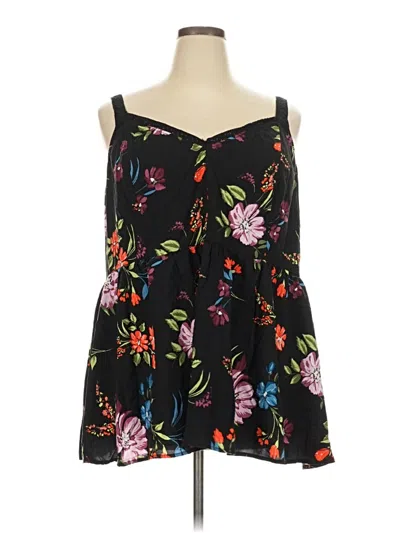 Pre-owned Torrid Sleeveless Blouse In Black