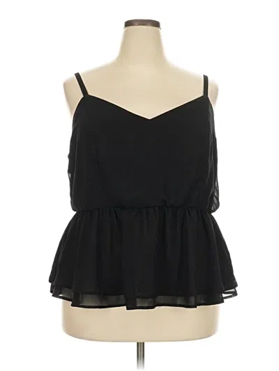 Pre-owned Torrid Sleeveless Blouse In Black