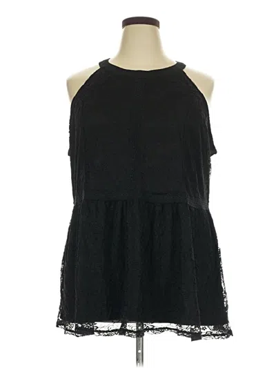 Pre-owned Torrid Sleeveless Blouse In Black