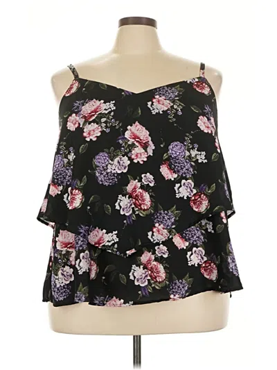 Pre-owned Torrid Sleeveless Blouse In Black