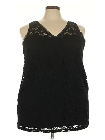 Pre-owned Torrid Sleeveless Blouse In Black