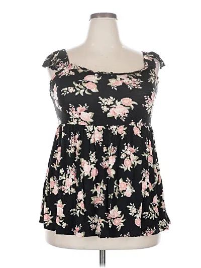 Pre-owned Torrid Sleeveless Blouse In Black