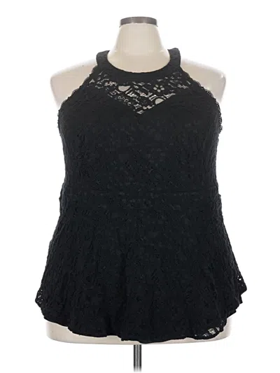 Pre-owned Torrid Sleeveless Blouse In Black