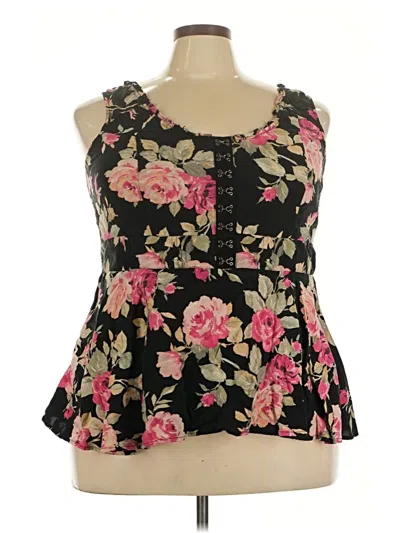 Pre-owned Torrid Sleeveless Blouse In Black