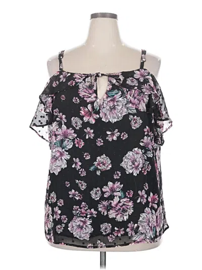 Pre-owned Torrid Sleeveless Blouse In Black