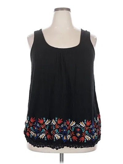 Pre-owned Torrid Sleeveless Blouse In Black