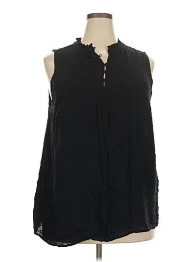 Pre-owned Torrid Sleeveless Blouse In Black