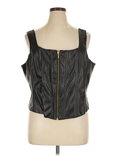 Pre-owned Torrid Sleeveless Blouse In Black