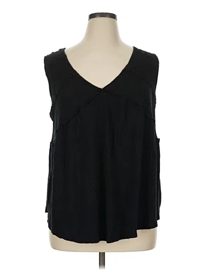Pre-owned Torrid Sleeveless Blouse In Black