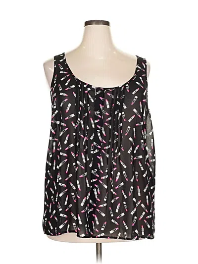 Pre-owned Torrid Sleeveless Blouse In Black