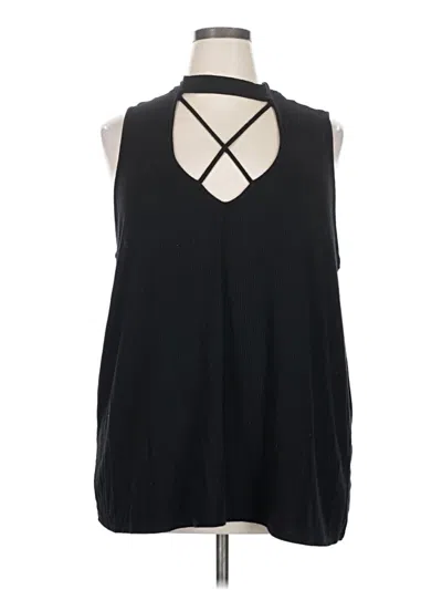 Pre-owned Torrid Sleeveless Blouse In Black