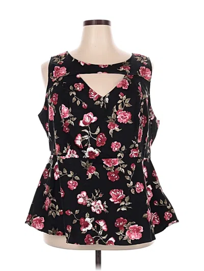 Pre-owned Torrid Sleeveless Blouse In Black