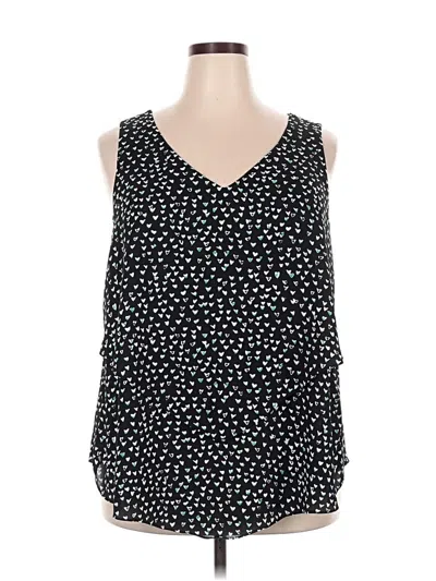 Pre-owned Torrid Sleeveless Blouse In Black
