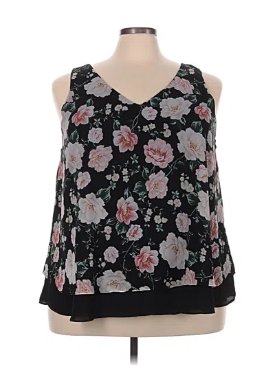 Pre-owned Torrid Sleeveless Blouse In Black