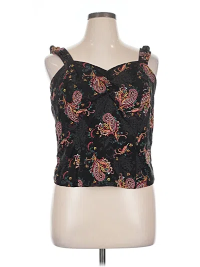 Pre-owned Torrid Sleeveless Blouse In Black