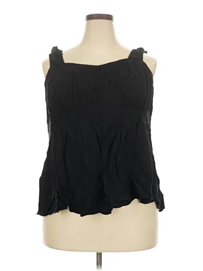 Pre-owned Torrid Sleeveless Blouse In Black