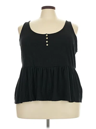 Pre-owned Torrid Sleeveless Blouse In Black