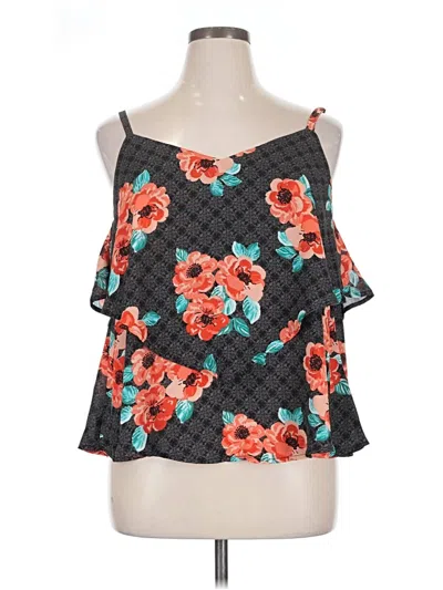 Pre-owned Torrid Sleeveless Blouse In Black