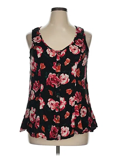 Pre-owned Torrid Sleeveless Blouse In Black