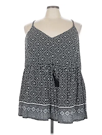 Pre-owned Torrid Sleeveless Blouse In Black