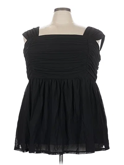Pre-owned Torrid Sleeveless Blouse In Black