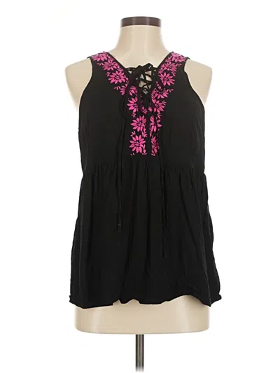 Pre-owned Torrid Sleeveless Blouse In Black
