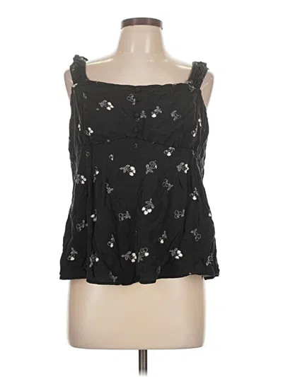 Pre-owned Torrid Sleeveless Blouse In Black