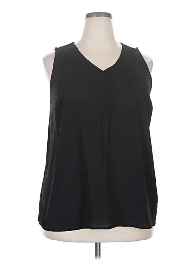 Pre-owned Torrid Sleeveless Blouse In Black