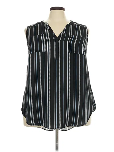 Pre-owned Torrid Sleeveless Blouse In Black