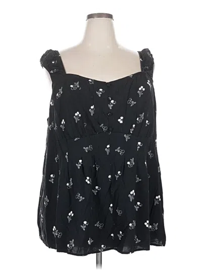 Pre-owned Torrid Sleeveless Blouse In Black