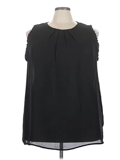 Pre-owned Torrid Sleeveless Blouse In Black