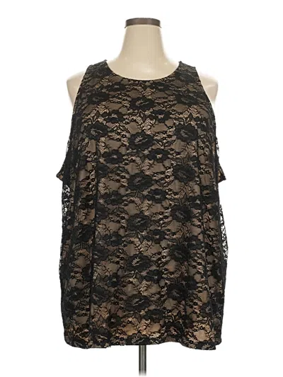 Pre-owned Torrid Sleeveless Blouse In Black
