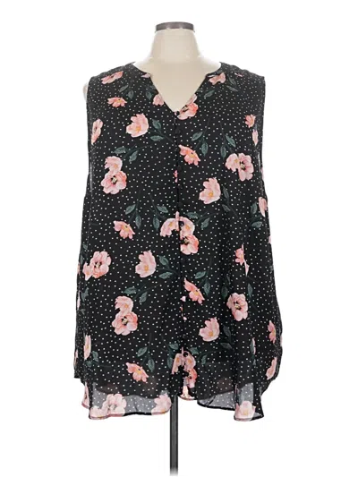 Pre-owned Torrid Sleeveless Blouse In Black