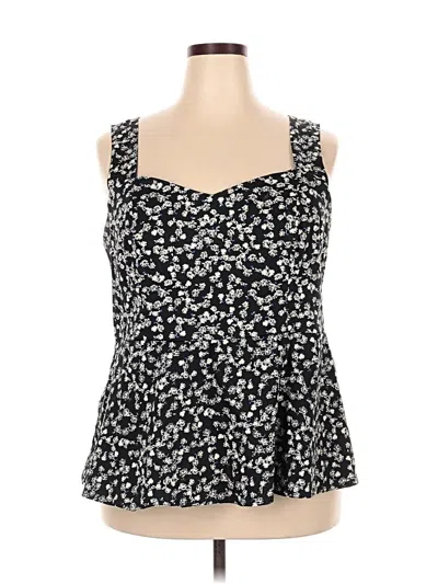 Pre-owned Torrid Sleeveless Blouse In Black