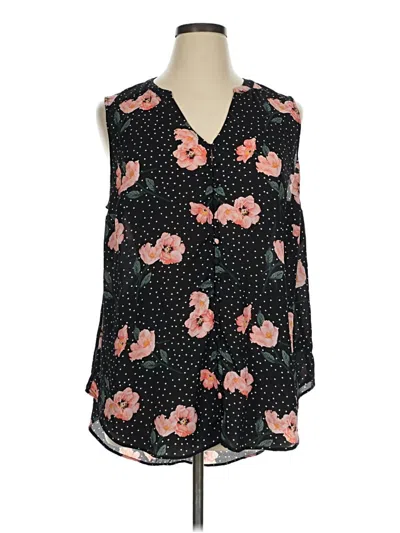 Pre-owned Torrid Sleeveless Blouse In Black