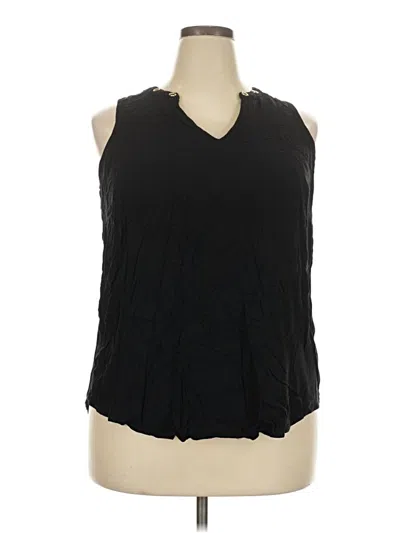 Pre-owned Torrid Sleeveless Blouse In Black