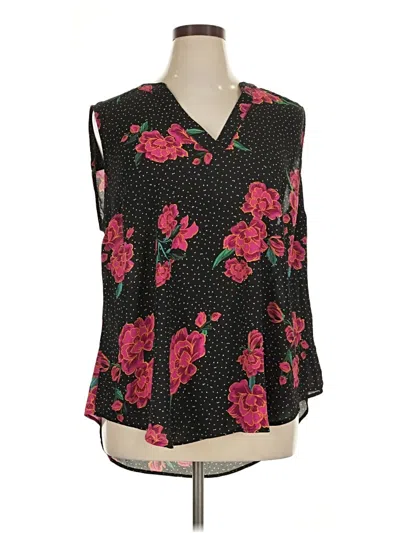 Pre-owned Torrid Sleeveless Blouse In Black